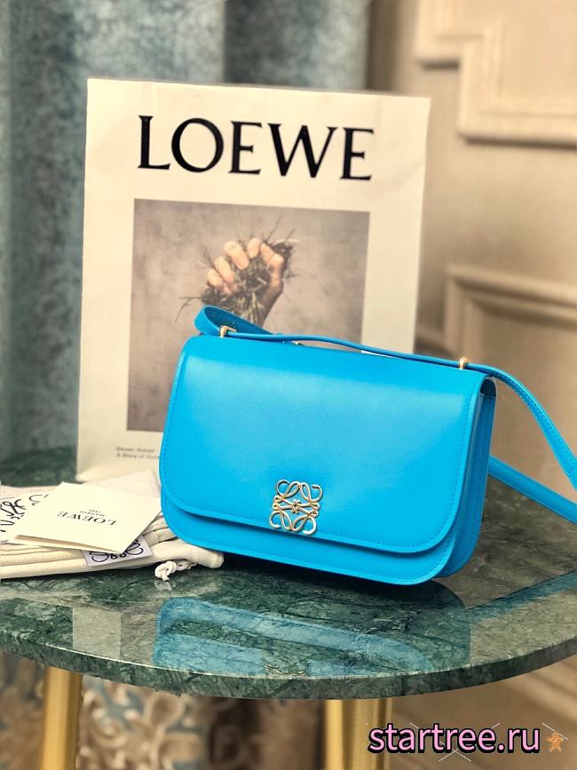 Loewe | Goya Accordion clutch Blue - A896O4 - 18.5 x 12.5 x 6cm - 1
