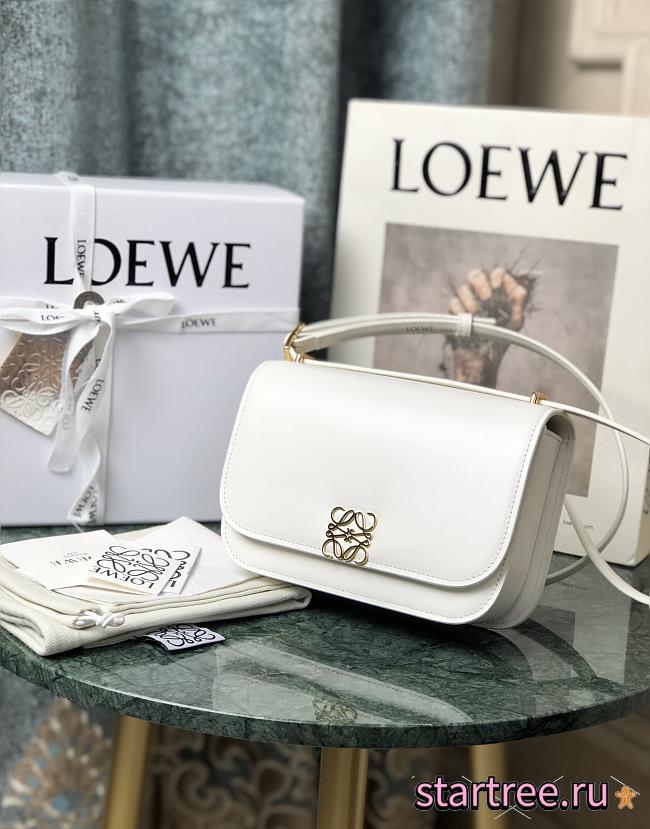 Loewe | Goya Accordion clutch White - A896O4 - 18.5 x 12.5 x 6cm - 1