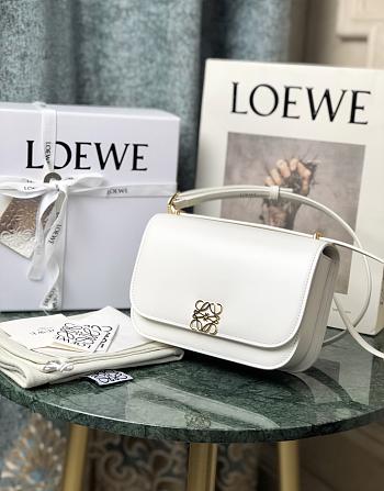 Loewe | Goya Accordion clutch White - A896O4 - 18.5 x 12.5 x 6cm