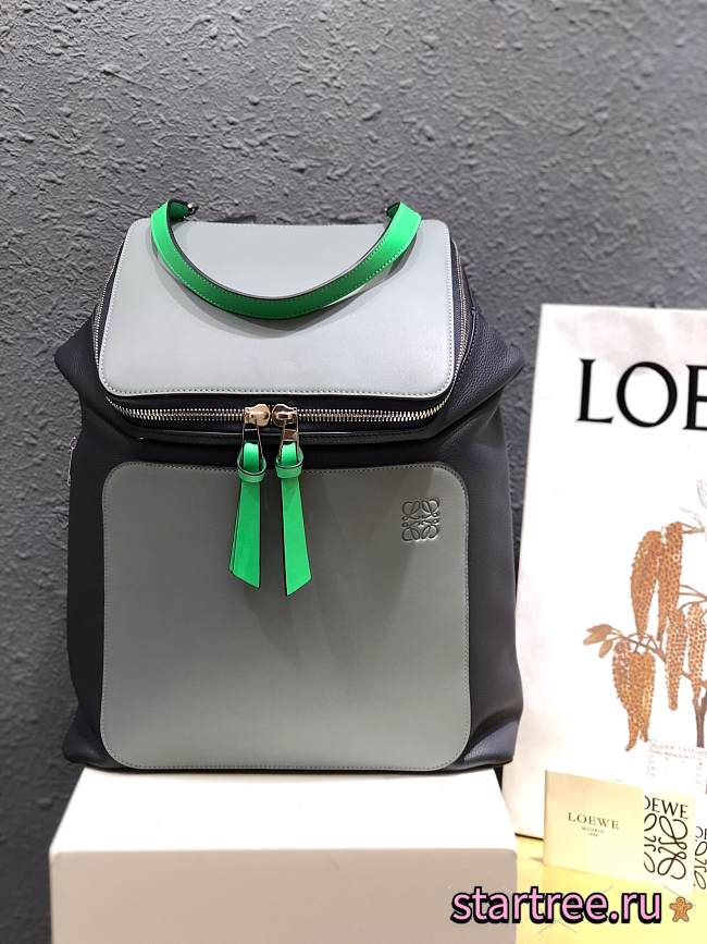 LOEWE | Goya Backpack light gray/Black - 34 x 15 x 41 cm - 1