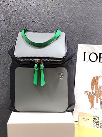 LOEWE | Goya Backpack light gray/Black - 34 x 15 x 41 cm