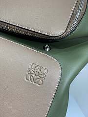 LOEWE | Goya Backpack Green/Beige - 34 x 15 x 41 cm - 3