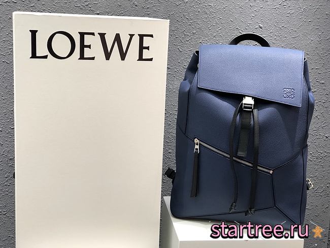 LOEWE | Puzzle Backpack Blue - 33 x 44.5 x 19 cm - 1