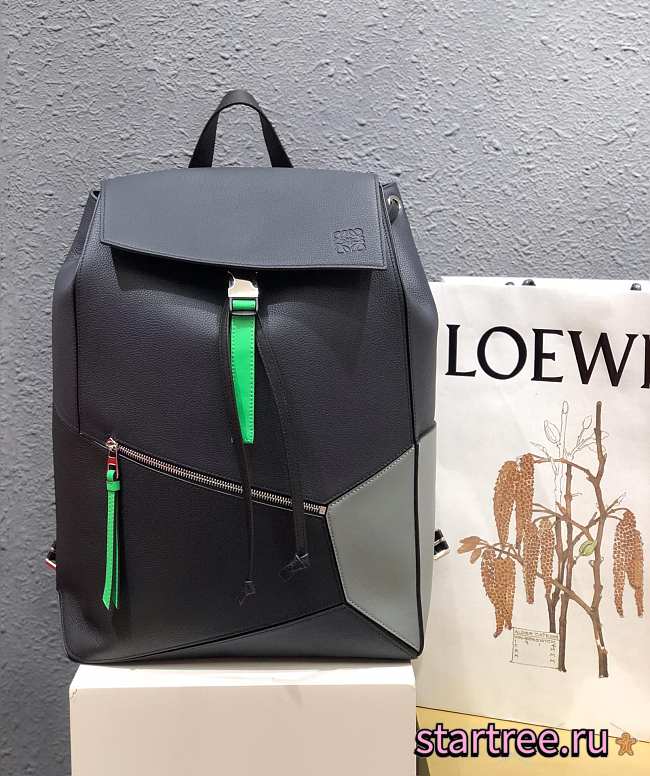 LOEWE | Puzzle Backpack dark blue/ black - 33 x 44.5 x 19 cm - 1