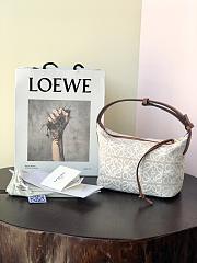 LOEWE | Small Cubi bag in Anagram Ecru/Tan - A906K7 - 21 x 12 x 17 cm - 1