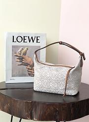 LOEWE | Small Cubi bag in Anagram Ecru/Tan - 25 x 21 x 17cm - 1