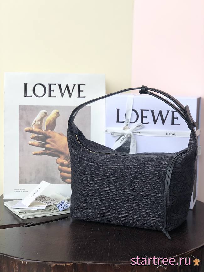 LOEWE | Small Cubi bag in Anagram Black - 25 x 21 x 17cm - 1