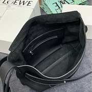 Loewe | Leather Strap Messenger Black Bag - 32 x 26 x 11cm - 6