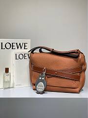 Loewe | Leather Strap Messenger Brown Bag - 32 x 26 x 11cm - 1