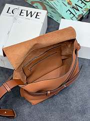 Loewe | Leather Strap Messenger Brown Bag - 32 x 26 x 11cm - 6