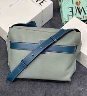 Loewe | Leather Strap Messenger Light Gray Bag - 32 x 26 x 11cm - 4