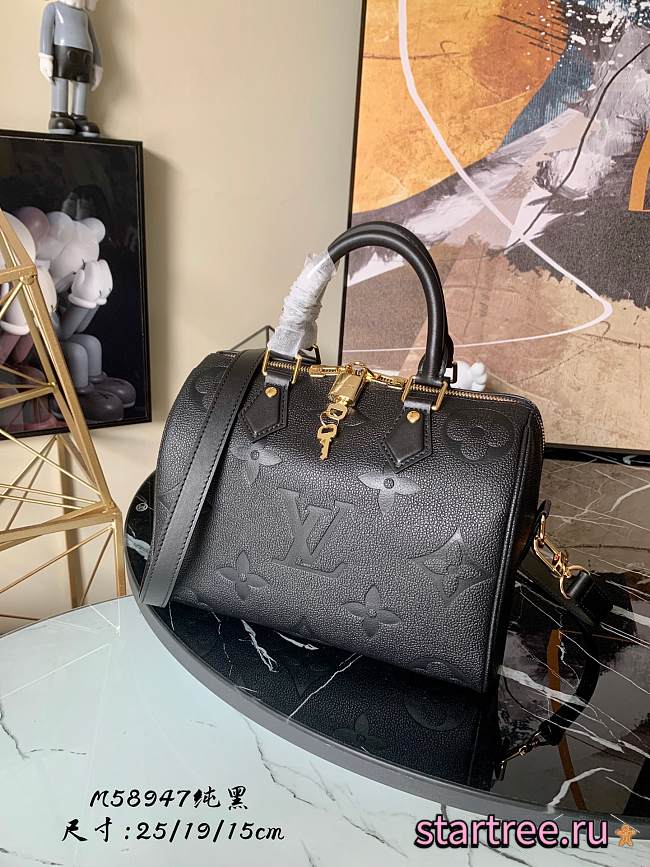 Louis Vuitton | Speedy Bandoulière 25 M58947 Black - 1