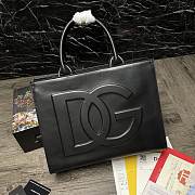 D&G | Small Black calfskin DG Daily shopper - 36 x 28.5 x 13cm - 1