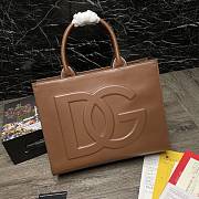 D&G | Small Brown calfskin DG Daily shopper - 36 x 28.5 x 13cm - 1