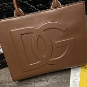 D&G | Small Brown calfskin DG Daily shopper - 36 x 28.5 x 13cm - 2