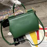 D&G | Sicily Green Bag with logo - 25 x 20 x 12cm - 6