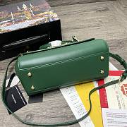 D&G | Sicily Green Bag with logo - 25 x 20 x 12cm - 2