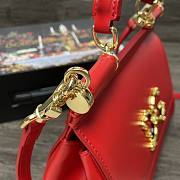 D&G | Sicily Red Bag with logo - 25 x 20 x 12cm - 6