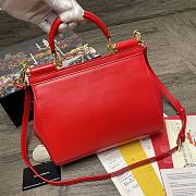 D&G | Sicily Red Bag with logo - 25 x 20 x 12cm - 4