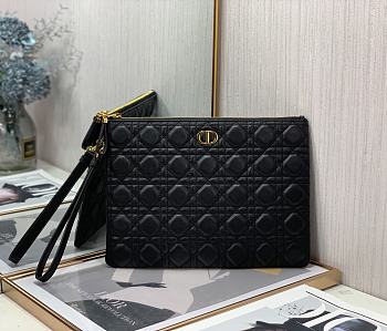 Dior Caro Daily Pouch Large Black - S5086U - 30 x 21.5 cm