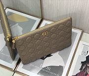 Dior | Large Dark Taupe Brown Caro Daily Pouch - S5086U - 30 x 21.5 cm - 2