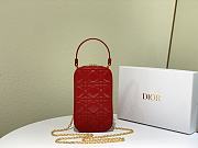 Dior | Lady Dior Red phone holder - S0872O - 18 x 10.5 x 2.5 cm - 5