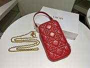 Dior | Lady Dior Red phone holder - S0872O - 18 x 10.5 x 2.5 cm - 6