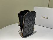 Dior | Lady Dior Black phone holder - S0872O - 18 x 10.5 x 2.5 cm - 3