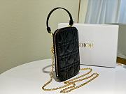 Dior | Lady Dior Black phone holder - S0872O - 18 x 10.5 x 2.5 cm - 5