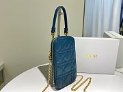 Dior | Lady Dior Blue phone holder - S0872O - 18 x 10.5 x 2.5 cm - 2