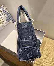 DIOR | Medium Lady D-Lite Bag Blue Denim - M0565O - 24 x 20 x 11 cm - 3