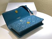 DIOR | Caro Blue belt pouch with chain -  S5091U - 20 x 11.5 x 3.5 cm - 2