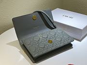 DIOR | Caro Gray belt pouch with chain - S5091U - 20 x 11.5 x 3.5 cm - 2