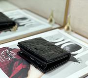 DIOR | Mini Black Patent Wallet - S0178O - 11x9cm - 5