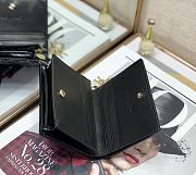 DIOR | Mini Black Patent Wallet - S0178O - 11x9cm - 2