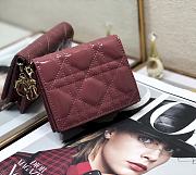 DIOR | Mini Bordeaux Patent Wallet - S0178O - 11x9cm - 1