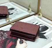 DIOR | Mini Bordeaux Patent Wallet - S0178O - 11x9cm - 4