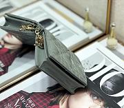 DIOR | Mini Sage Green Patent Wallet - S0178O - 11x9cm - 3