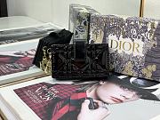 DIOR | Lady Dior 5-gusset card holder Black - S0074O - 10.5 x 6 x 3 cm - 1