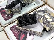 DIOR | Lady Dior 5-gusset card holder Black - S0074O - 10.5 x 6 x 3 cm - 6