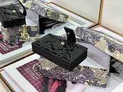 DIOR | Lady Dior 5-gusset card holder Black - S0074O - 10.5 x 6 x 3 cm - 3