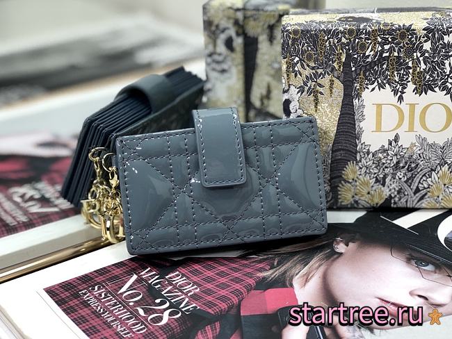 DIOR | Lady Dior 5-gusset card holder Sky Blue - S0074O - 10.5 x 6 x 3 cm - 1