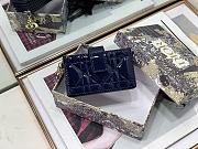 DIOR | Lady Dior 5-gusset card holder Indigo Blue - S0074O - 10.5 x 6 x 3 cm - 3