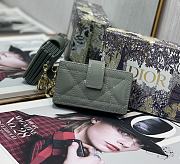 DIOR | Lady Dior 5-gusset card holder Sage Green - S0074O - 10.5 x 6 x 3 cm - 1