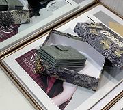 DIOR | Lady Dior 5-gusset card holder Sage Green - S0074O - 10.5 x 6 x 3 cm - 4