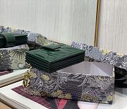 DIOR | Lady Dior 5-gusset card holder Green - S0074O - 10.5 x 6 x 3 cm - 6