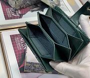 DIOR | Lady Dior 5-gusset card holder Green - S0074O - 10.5 x 6 x 3 cm - 3