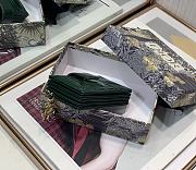 DIOR | Lady Dior 5-gusset card holder Green - S0074O - 10.5 x 6 x 3 cm - 4