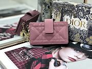 DIOR | Lady Dior 5-gusset card holder Pink - S0074O - 10.5 x 6 x 3 cm - 1