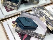 DIOR | Lady Dior 5-gusset card holder Steel Blue - S0074O - 10.5 x 6 x 3 cm - 6